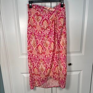 LOFT Skirt in Pink and Orange
